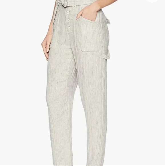 NWT Free People, Emerson Utility Pant ivory size 2 - Picture 1 of 7